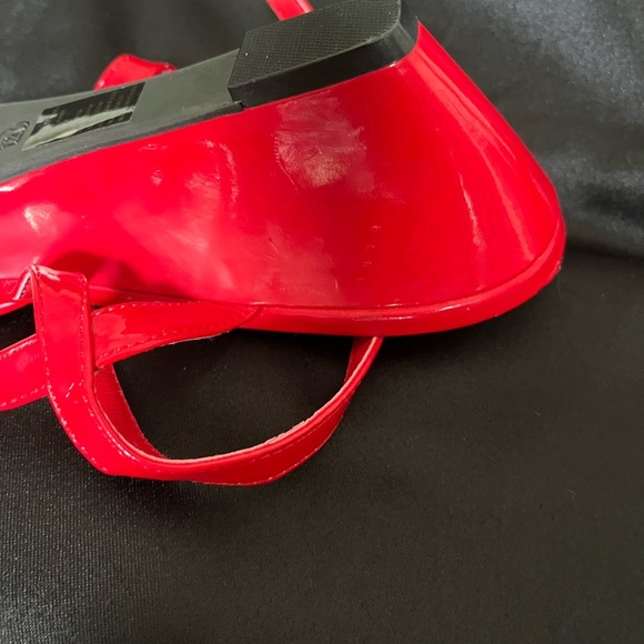 IT’S OK~RED SLING-BACK~WEDGE~12 - Picture 3 of 9